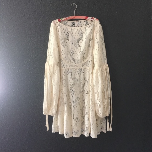 🌙Free People Rubi Lace Mini Dress,NEW - Picture 7 of 8